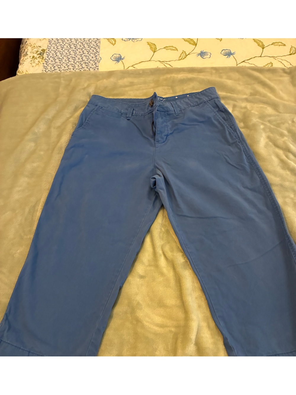 Women’s Sonoma Life + Style Brand Capris Slate Blue Chino Pants Size 8